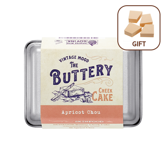 Buttery Cheek Cake (#06 Apricot Chou) [4 Wedge Puffs given away]
