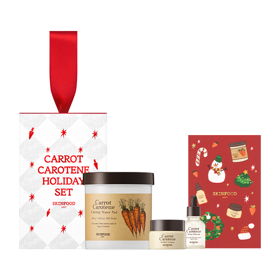 [HOLIDAY] Carrot Carotene Holiday Set (Carrot Pad 60 sheets + Carrot Ampoule 30ml + Carrot Cream 30ml + Sticker)