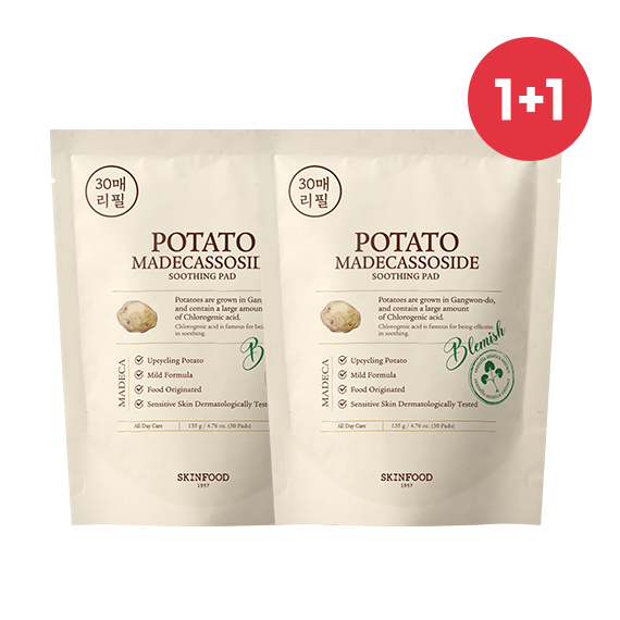 [1+1] Potato Madecassoside Soothing Pad (30 sheets)