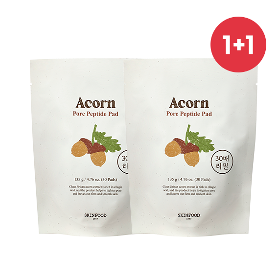 [1+1] Acorn Pore Peptide Pad Refill 30 Sheets