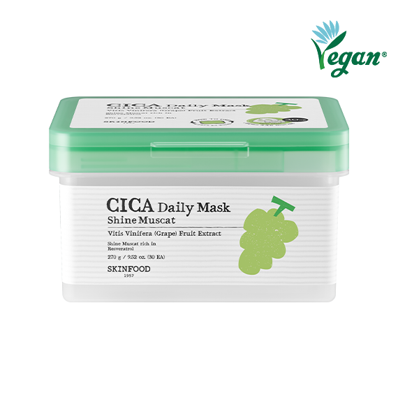 [Smooth Care] Shine Muscat Cica Daily Mask (30 sheets)